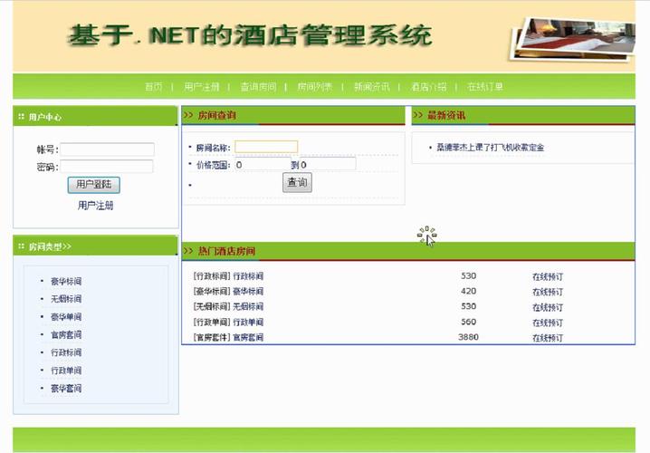 基于ASP.NET与SQL Server的酒店管理系统设计与实现